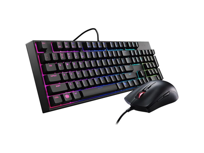 Cooler Master MasterKeys Lite L Gaming Keyboard and Mouse Combo Mem chanical Switches and Zoned Brilliant RGB LED Lighting SGB 3040 KKMF1 US 1