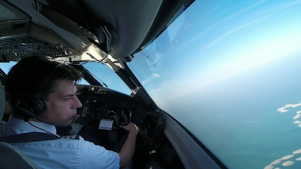 Flying a real world jet airliner