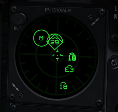 RWR Situational awareness Missile Lock and aircraft lock