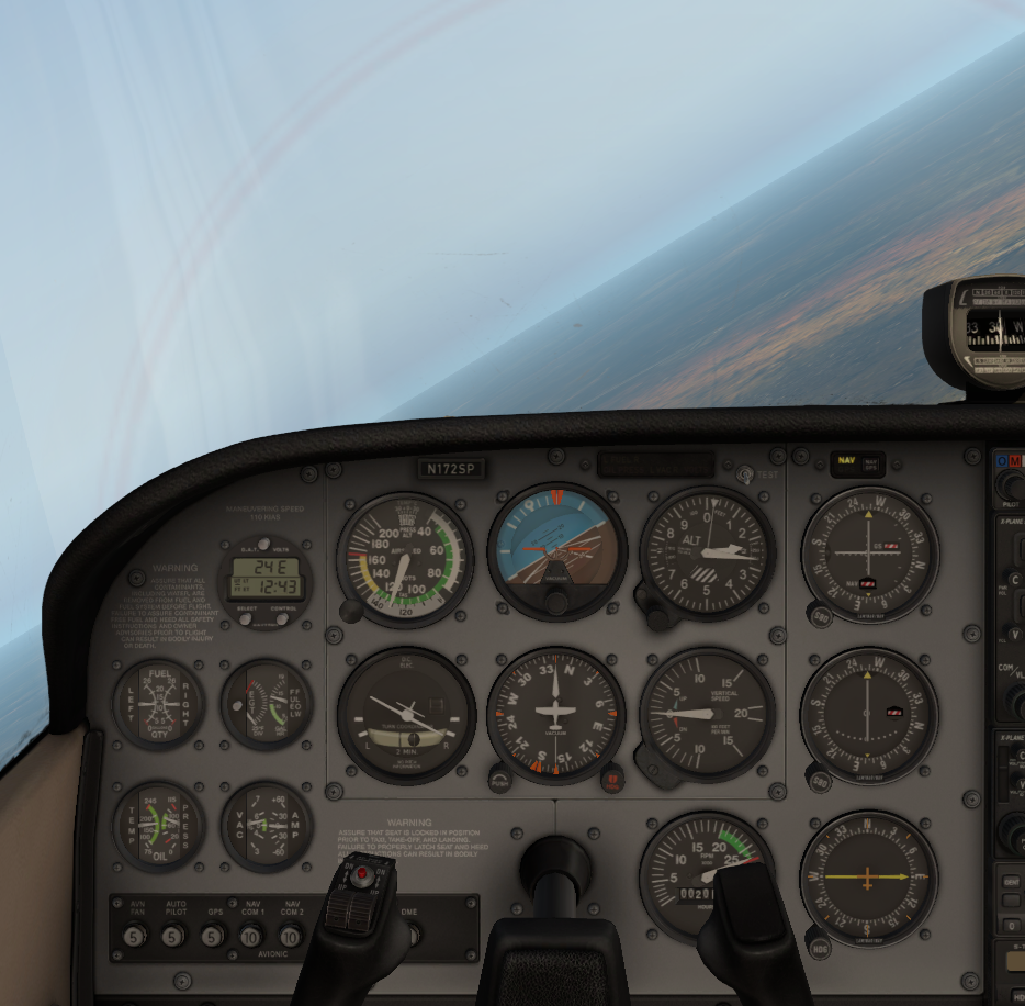 Flight Controls Right coordinated turn