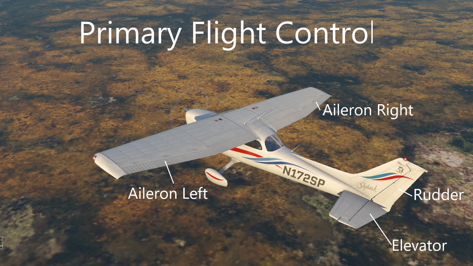 Primary Flight controls Lines Included