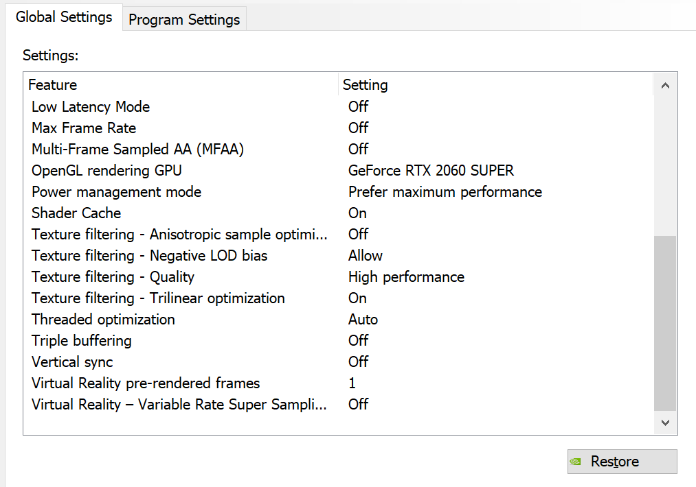 Nvidia Control Panel Settings Pt 2
