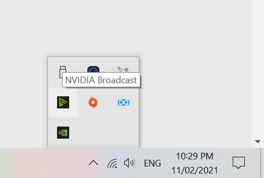 Nvidia Task Bar