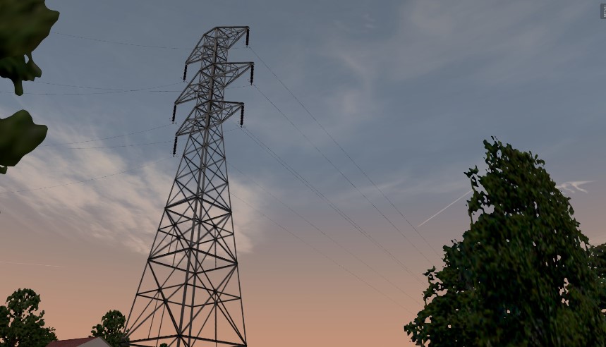 X Plane 11 Realistic Power lines addon by DHL560