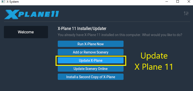 X Plane 11 Update Select