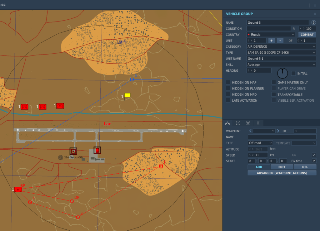 DCS Mission Editor Select Enemy Targets