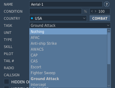 DCS Mission Editor Select Mission Objective