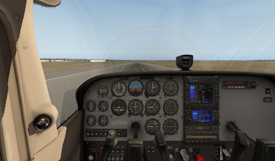 X Plane 11 Field of view setting Graphics Menu 90 Degree Selected