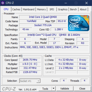 CPU-Z CPU Overclocking