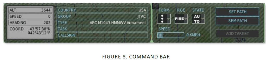 Combined Arms Command Vehicles Bar