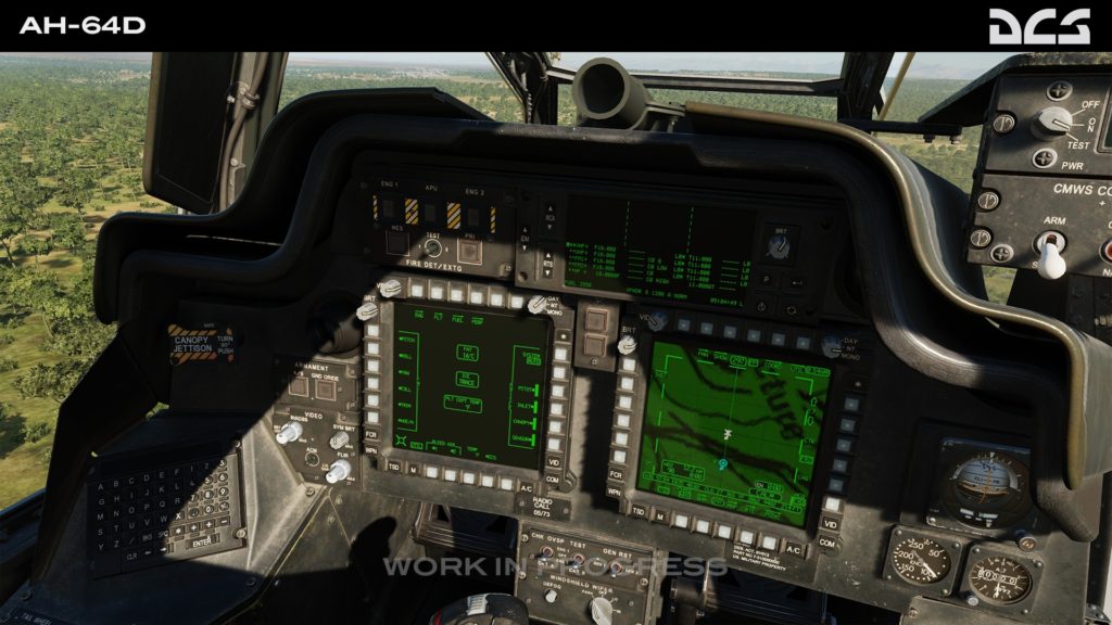 DCS MOD Apache AH-64 Cockpit
