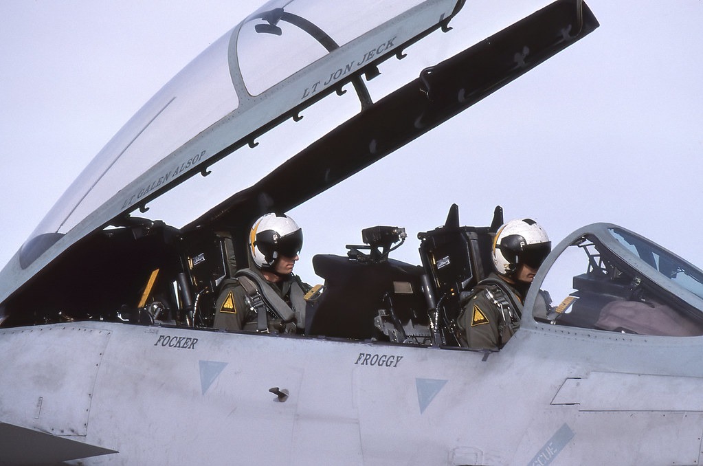 Fighter Pilot in Cockpit
