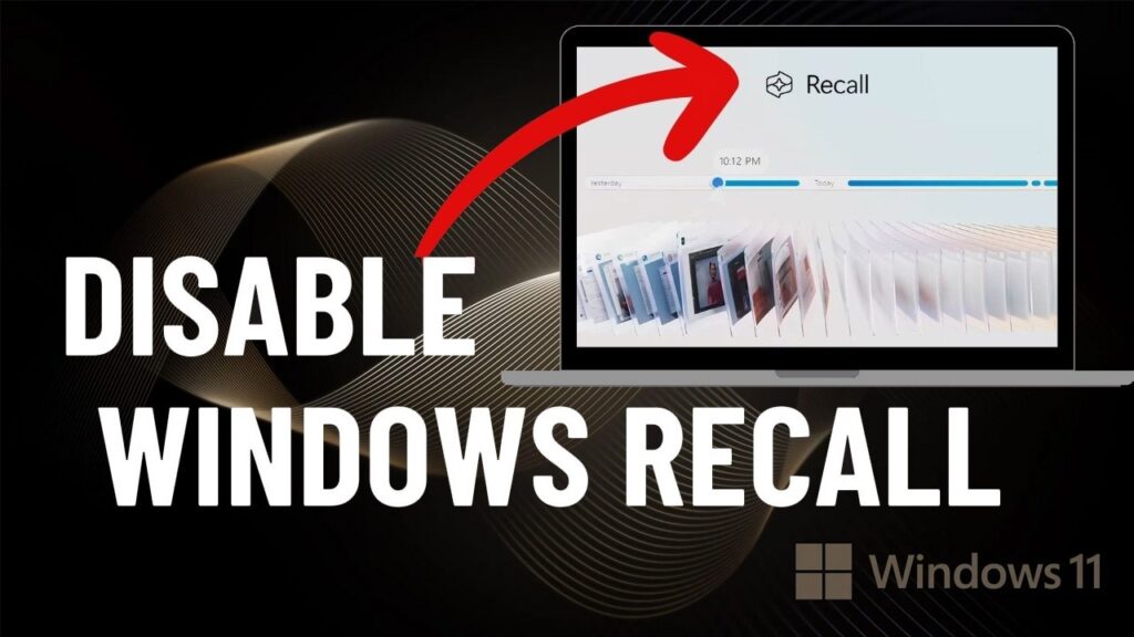 Disable WIndows Recall