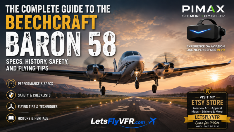 The Complete Guide to the Beechcraft Baron 58: Specs, History, Safety, and Flying Tips.