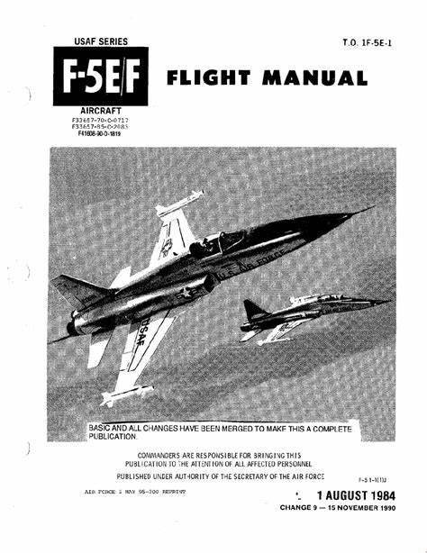 F-5 Tiger II Pilot Manual REAL UNCLASSIFIED