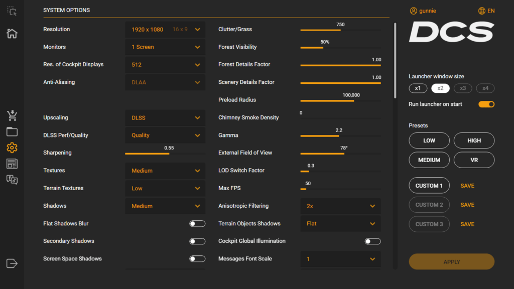 DCS WORLD SETTING 4