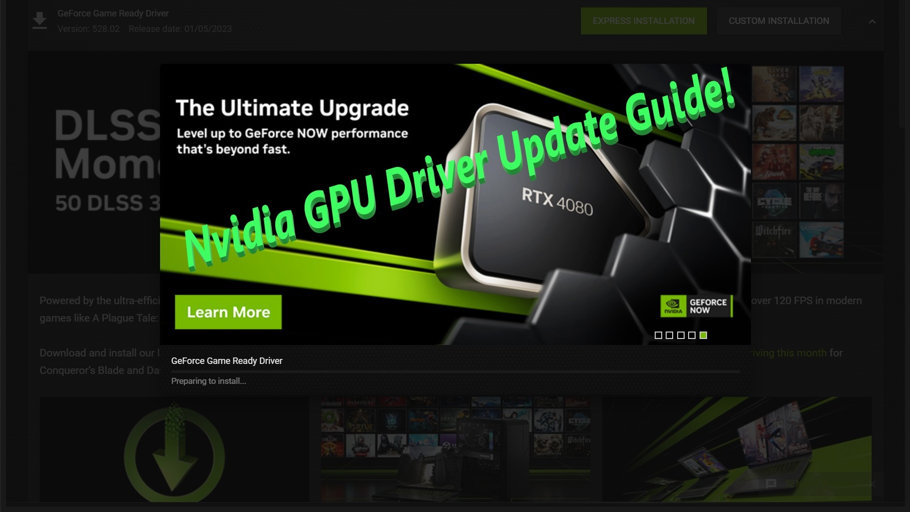 NVIDIA GPU DRIVER UPDATE GUIDE