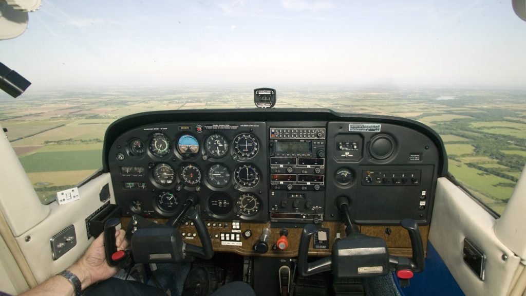 Flying VFR cruise
