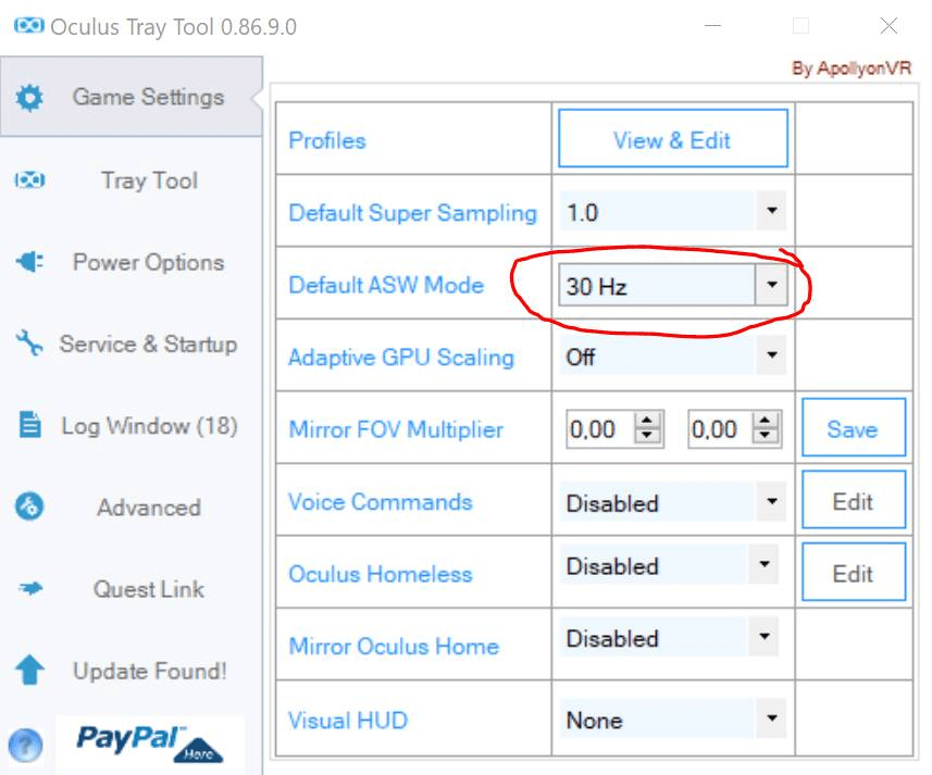 Oculus Tray Tool