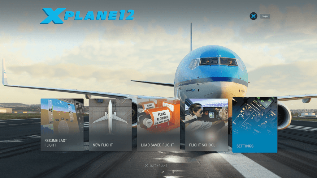 X Plane 12 loading screen