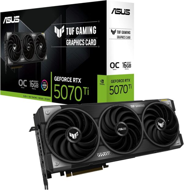 Asus TUF Gaming RTX5070 Ti OC, 16GB RGB Lighting & Overclocked