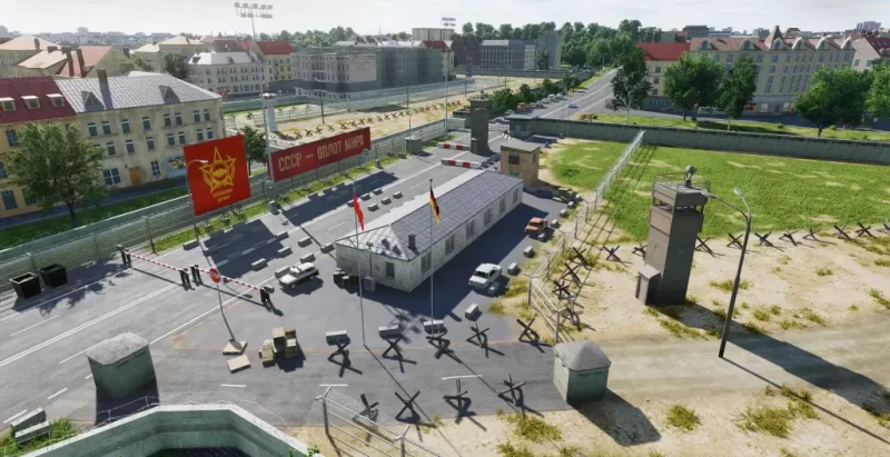DCS WORLD COLD WAR MAP GERMANY Check Point Charlie e1759808918618