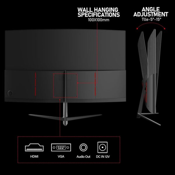 Gawfolk 27 Inch 100Hz Curved Monitor