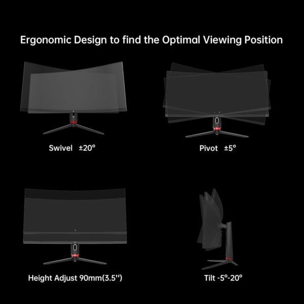 KTC 34 Curved Ultrawide Gaming Monitor 5