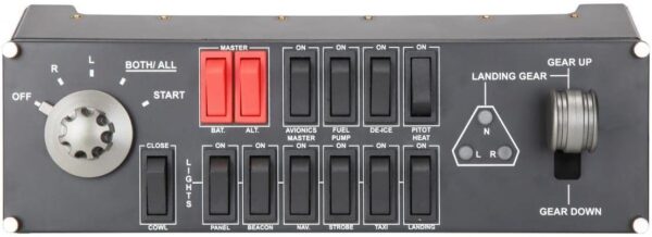 Logitech G 945-000030 Pro Flight Switch Panel,Black