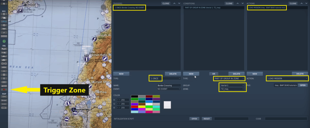 DCS WORLD TRIGGER ZONES