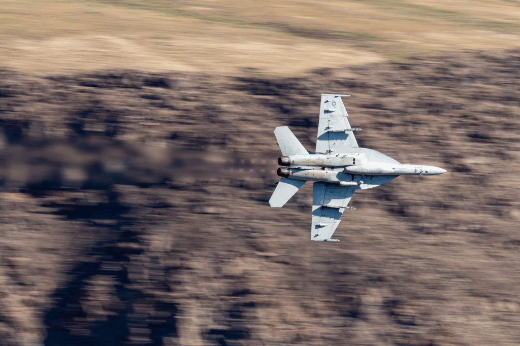 F-18 Hornet Terrain Making LOw Level