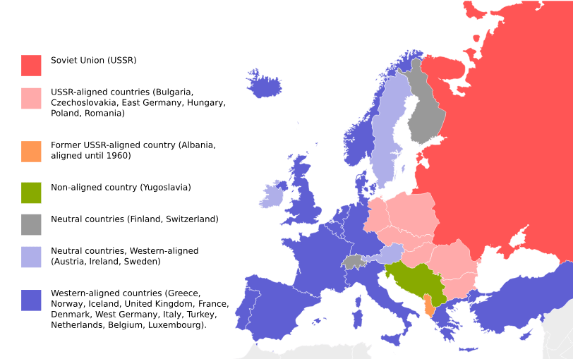 Cold War COuntries MAp DCS COLD WAR GERMANY