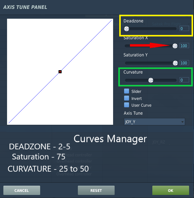 DCS WORLD CURVATURE Settngs