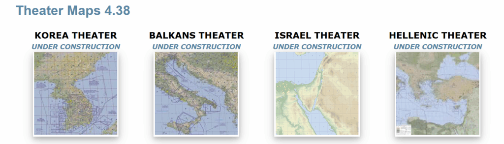 Falcon BMS 4.38 CURRENT MAP OPTIONS in BETA