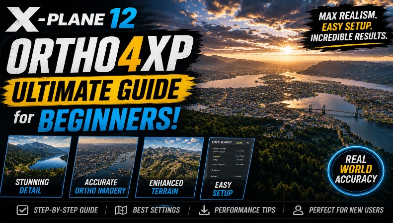 X Plane 12 ORTHO4XP ULTIMATE GUIDE for BEGINNERS!