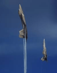 F 22 Raptor Goes Vertical