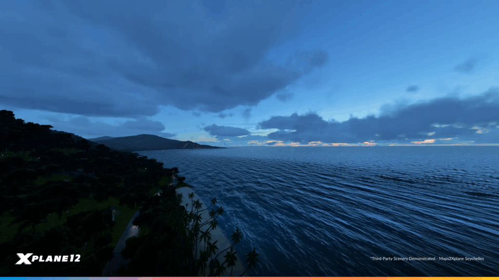 X Plane 12.2 water rendering