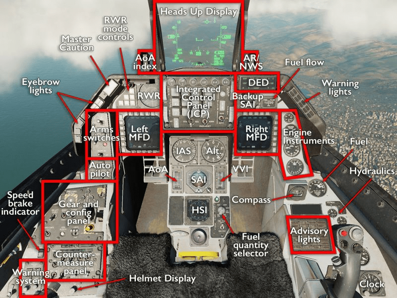  16 Cockpit Regions switches