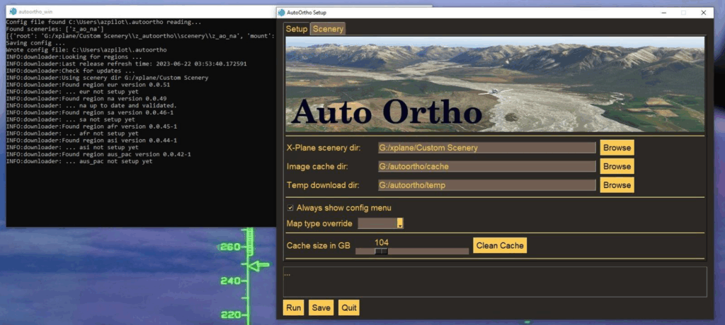 AUTO ORTHO Scenery Generation 