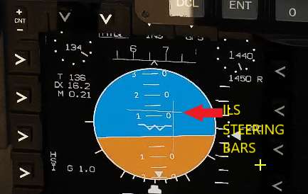 MFD ILS STEERING BARS