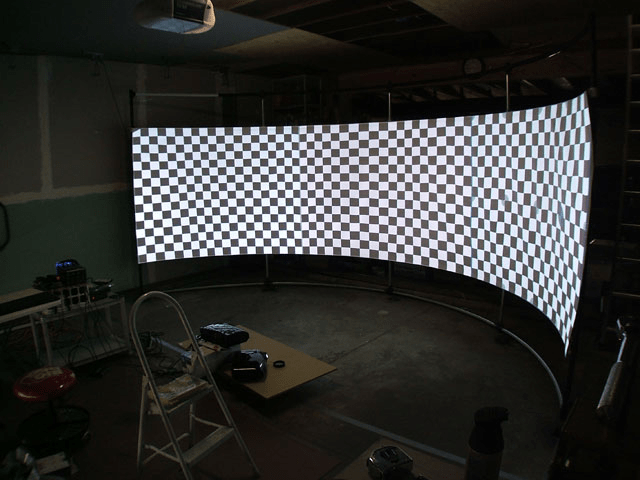 Wrap around Projector Screen