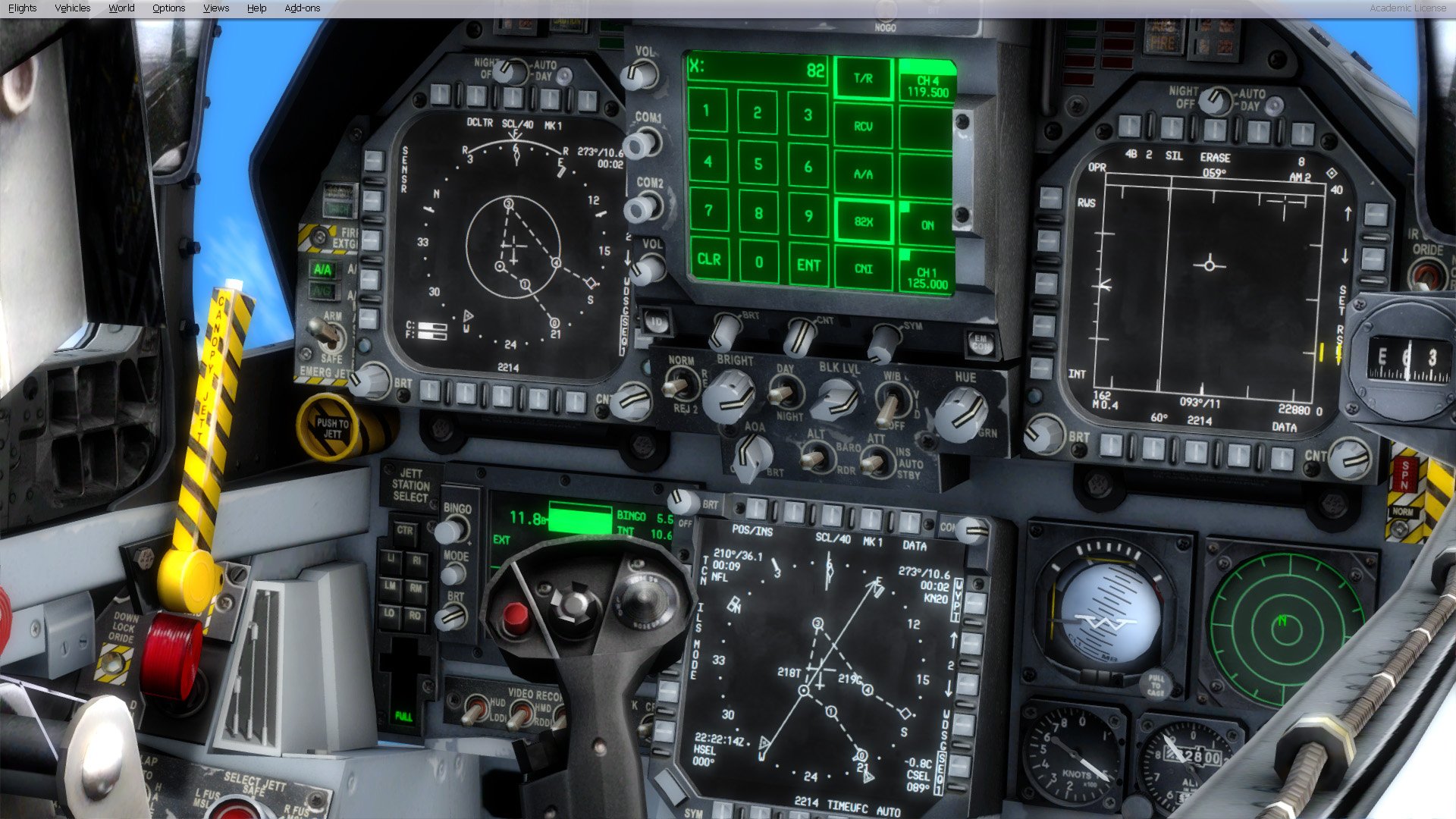 DCS WORLD F 18 superbug cockpit Freeware Mod cockpit
