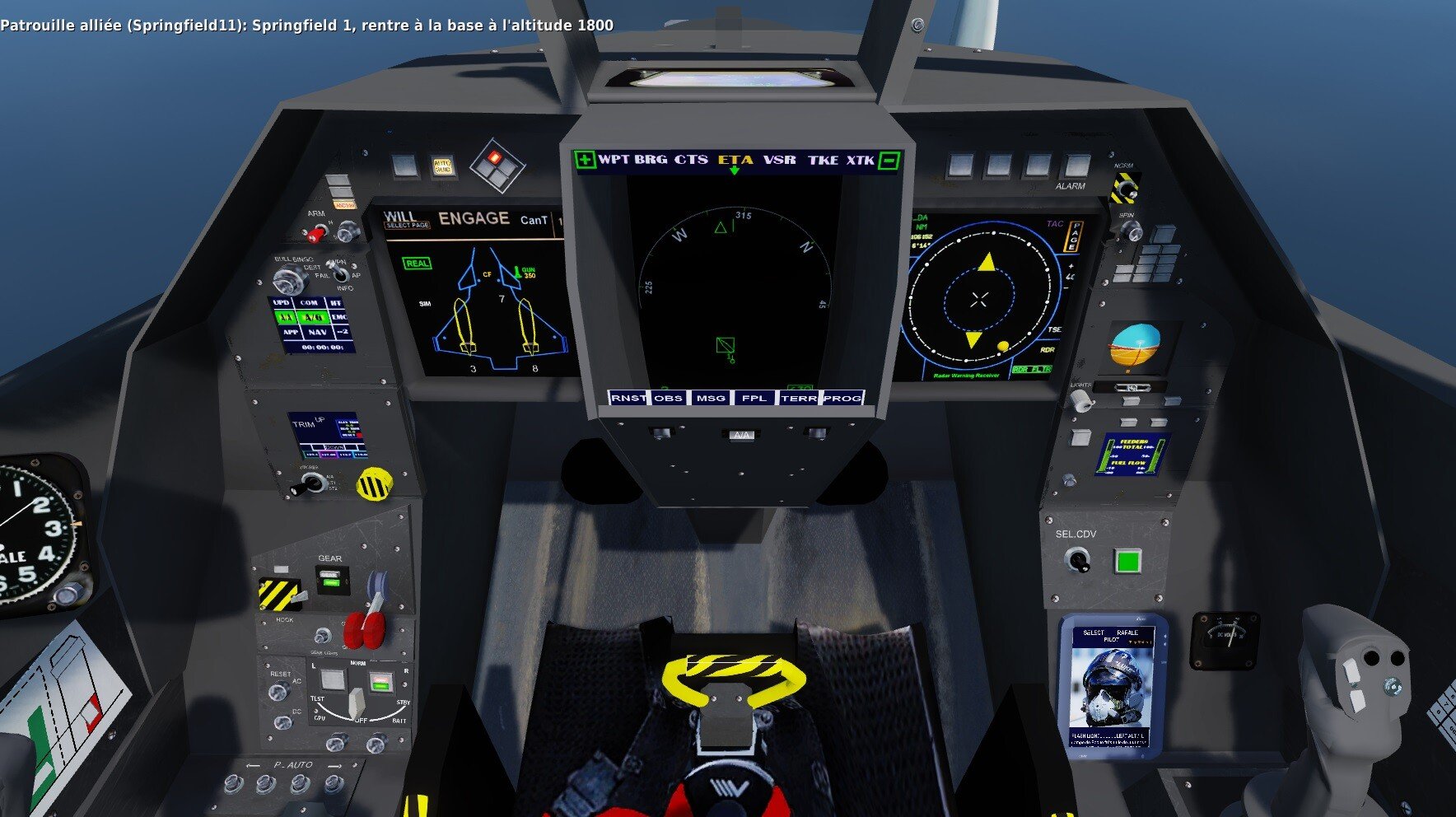 DCS WORLD Rafale Freeware Mod cockpit