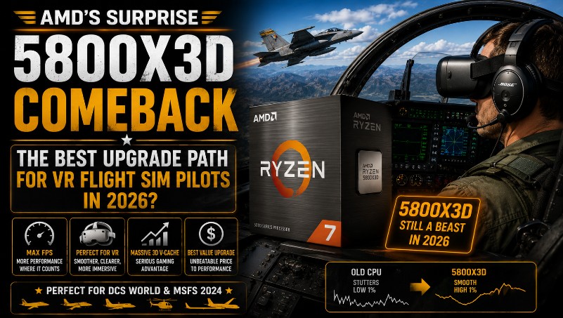 AMD’s Surprise 5800X3D Comeback: The BEST Upgrade Path for VR Flight Sim Pilots in 2026?