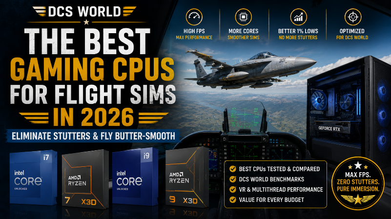 The Best Gaming CPUs for Flight Sims in 2026 – Eliminate Stutters & Fly Butter-Smooth.