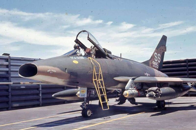 F 100 Super Sabre Armed FOr a Strike