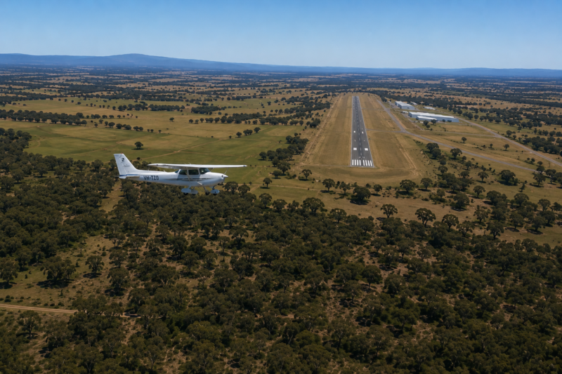 Base to final Cessna 172