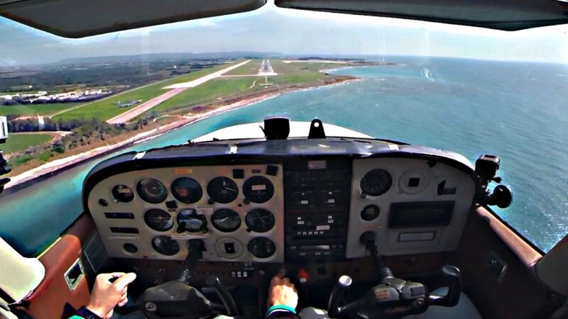 Pilot flying a VFR circuit in Microsoft Flight Simulator and X-Plane 12