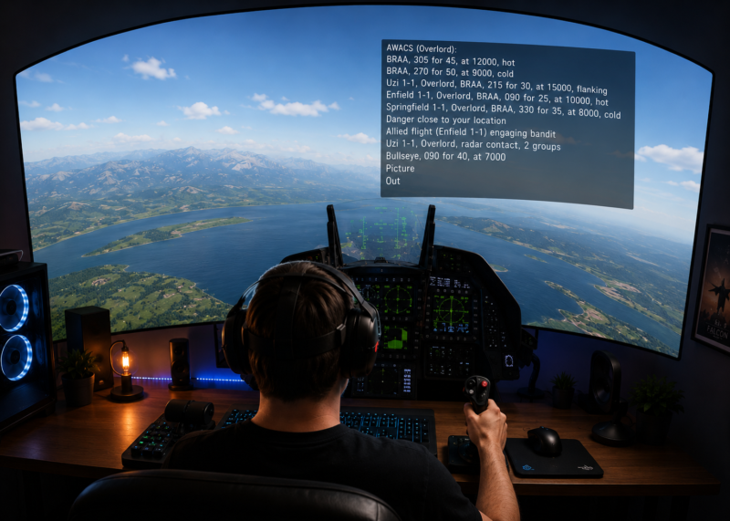 DCS WORLD VR MENU To BIG