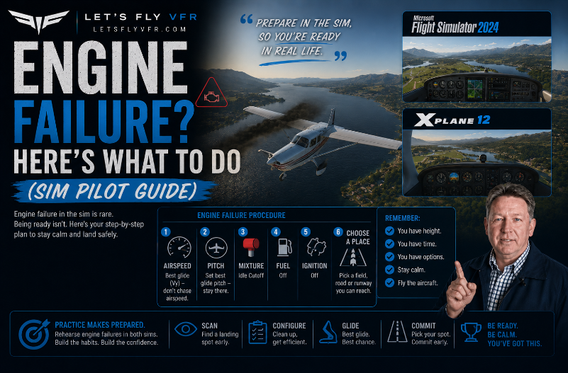 Engine Failure? Here’s What To Do (Sim Pilot Guide)
